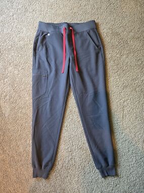 FIGS Charcoal Gray Zamora Jogger Scrub Pants S